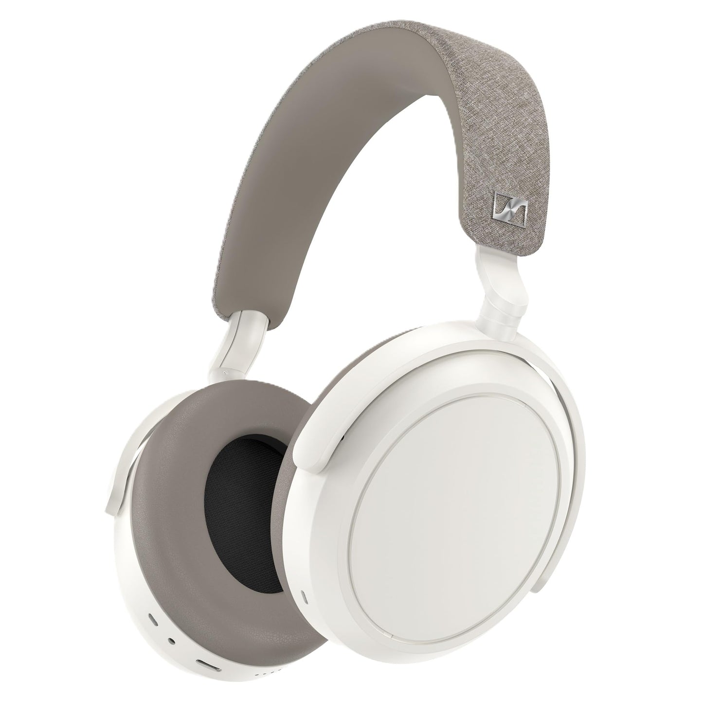 Sennheiser MOMENTUM 4 Wireless austiņas - adaptīva trokšņu slāpēšana, 60 stundu akumulators, pielāgojama skaņa, vieglas, salokāmas - Balts