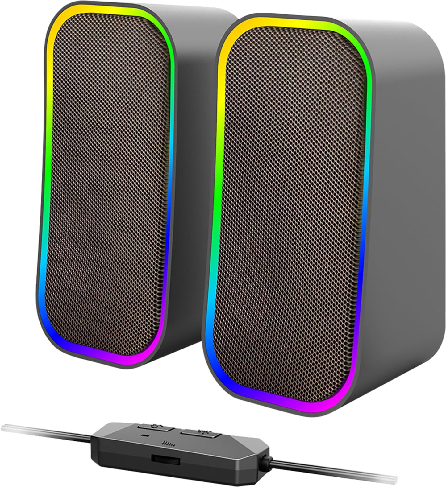 Datora spēļu skaļruņi Speedlink Token ar Bluetooth, RGB apgaismojumu, 3,5mm AUX savienojumu, 6 apgaismojuma režīmiem, 12W, melni