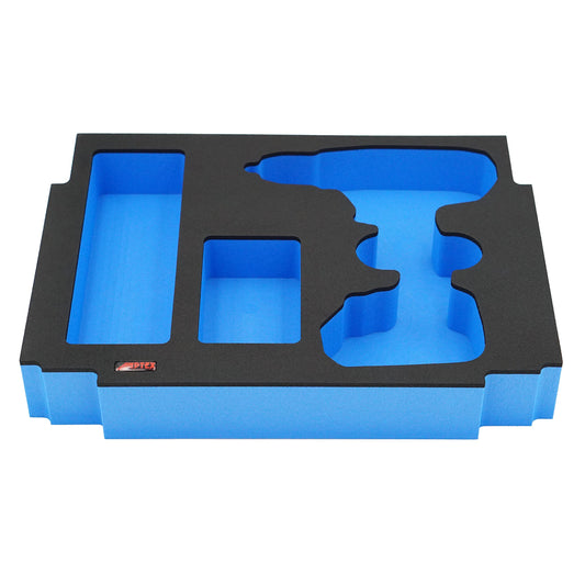 APTEX putu ieliktnis - piemērots Makita DHP 482 triecienurbjmašīnai, MakPac izmēram 1-3, nodrošina drošu uzglabāšanu.