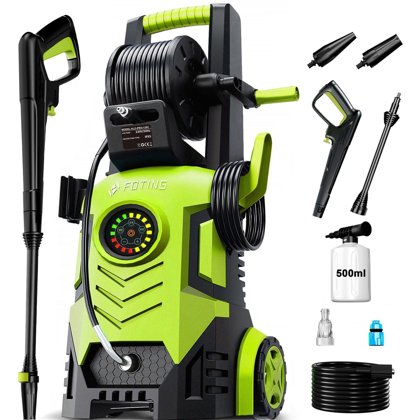 Kärcher Professional augstspiediena mazgātājs HD 5/17 C Plus, maks. 200 bar, 480 l/h, viegli pārvietojams, ar Easy!Force augstspiediena pistoli un netīrumu frēzi