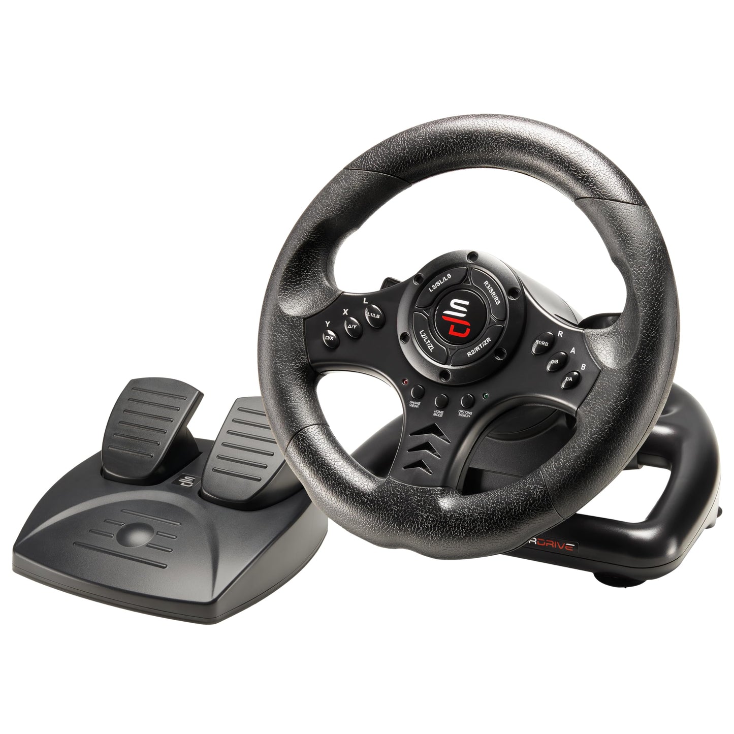 SUBSONIC Superdrive SV450 sacīkšu stūre ar pedāļiem, pārslēgšanas lāpstiņām un vibrāciju - Xbox X/Series, Switch, PS4, Xbox One, PC