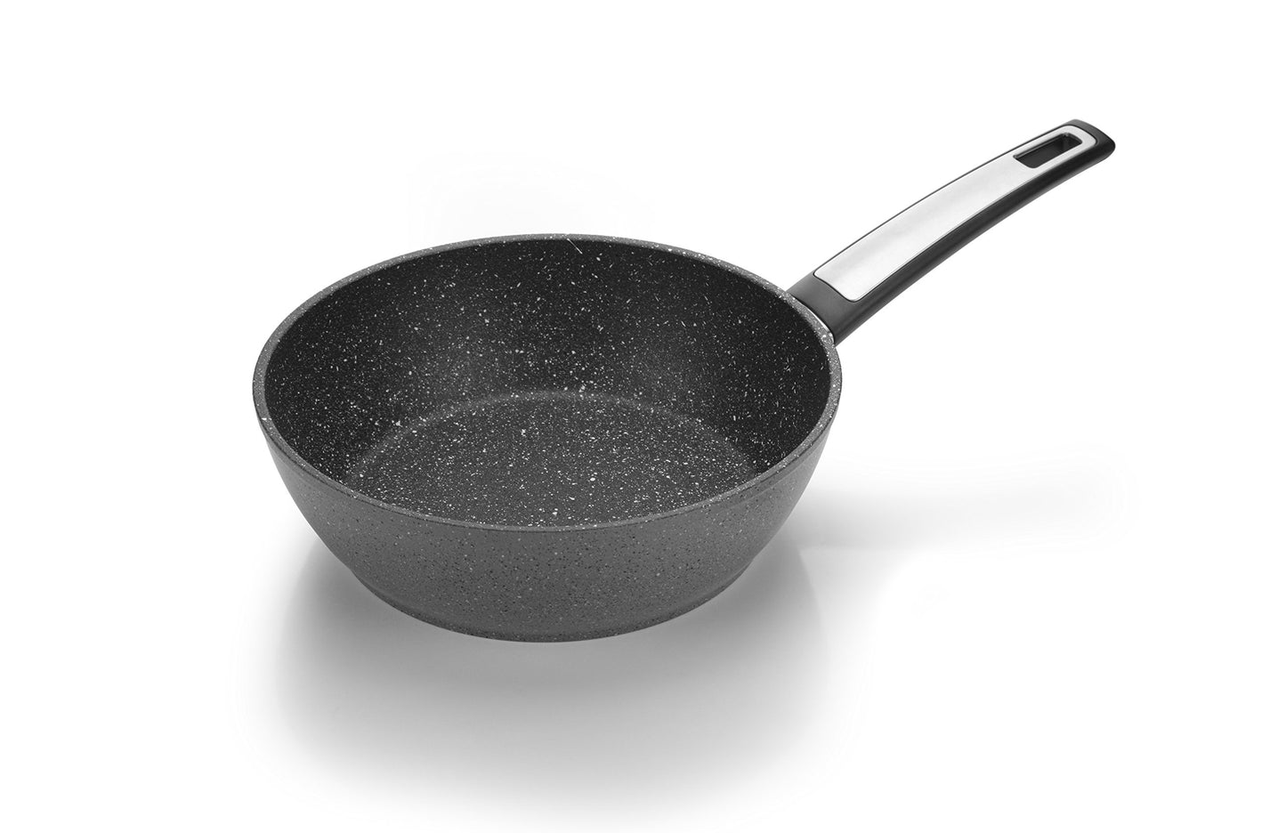 Tescoma I-Premium Stone frying pan - 24 cm, stainless steel, black, non-stick surface, durable and easy to clean.