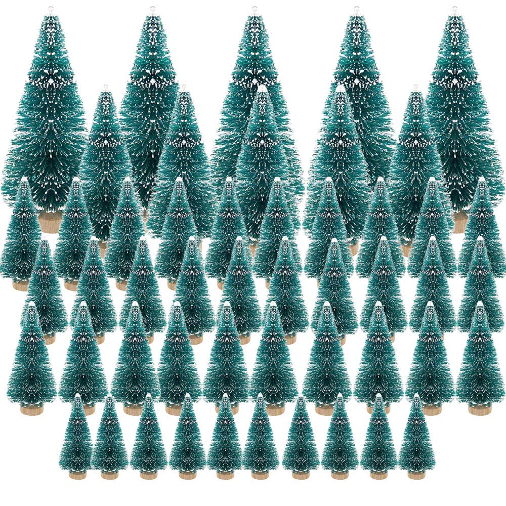 (3.5/4.5/6.5/8.5cm) 50 gab. mini mākslīgās Ziemassvētku eglītes