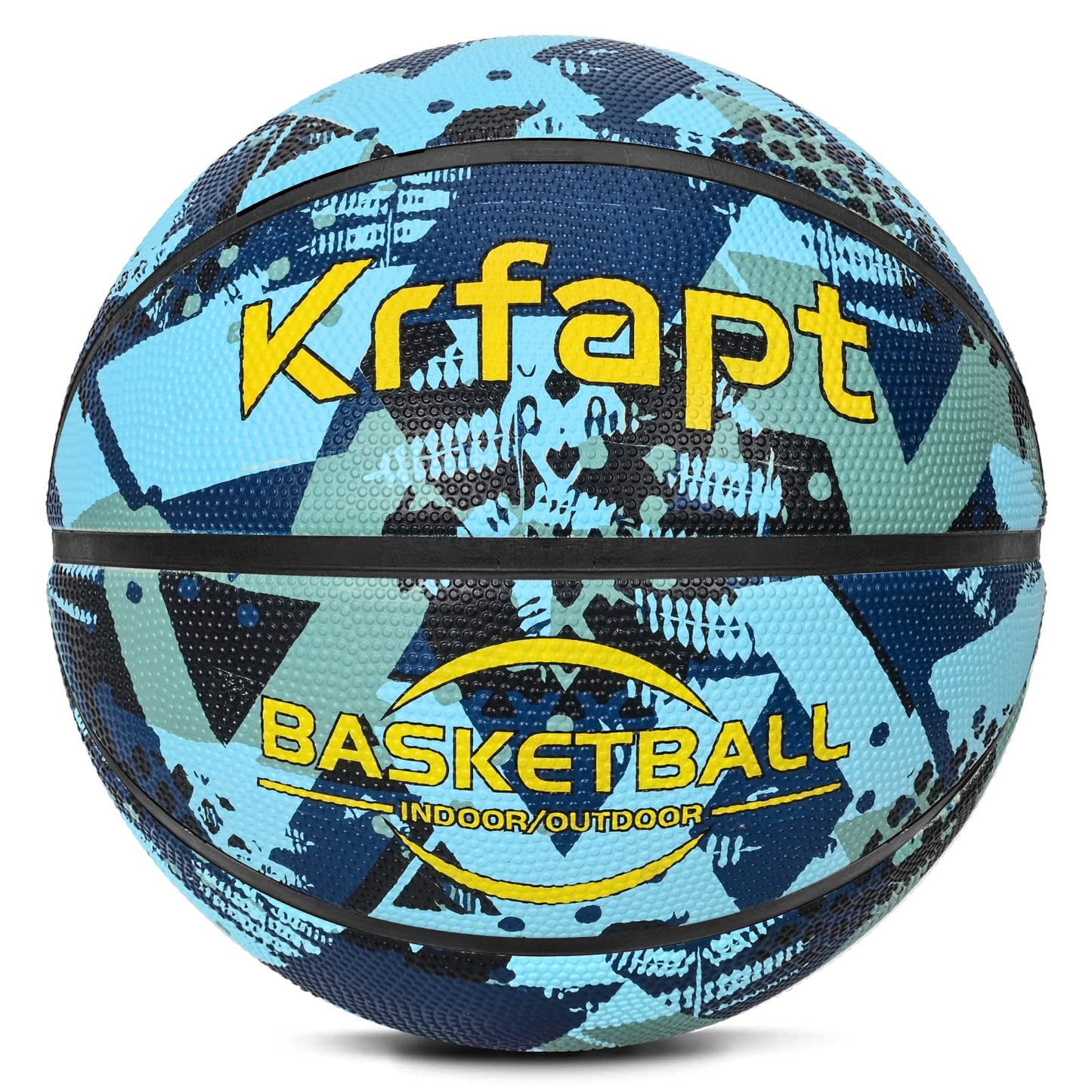 Krfapt bērnu basketbola bumba, 5. un 3. izmērs, 7. izmērs, mīksta miniatūra bumba ar labu saķeri skolai un treniņiem telpās un ārā, zila