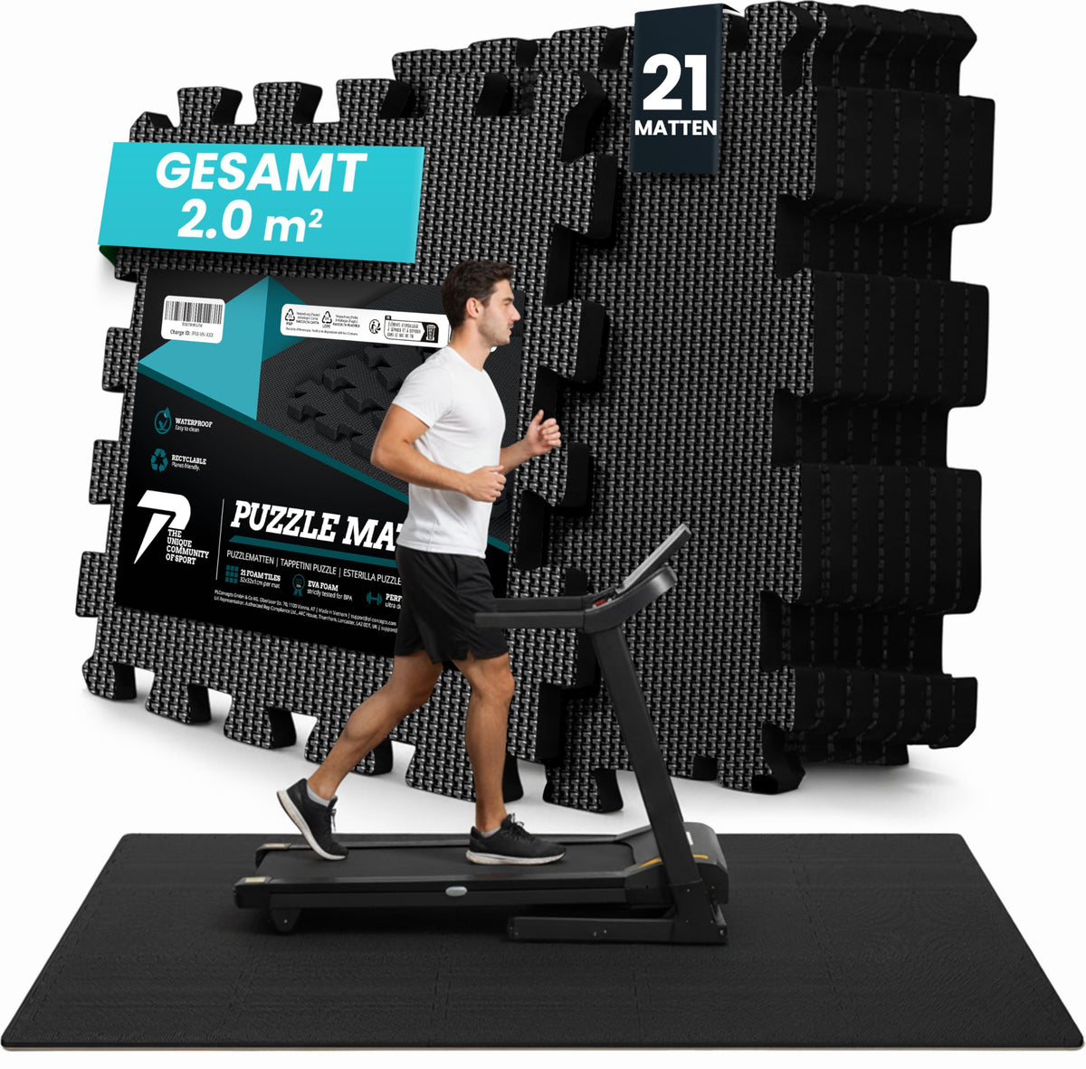 Bodenschutzmatte Fitness, 21 gab. EVA fitnesa paklājiņš, neslīdošs