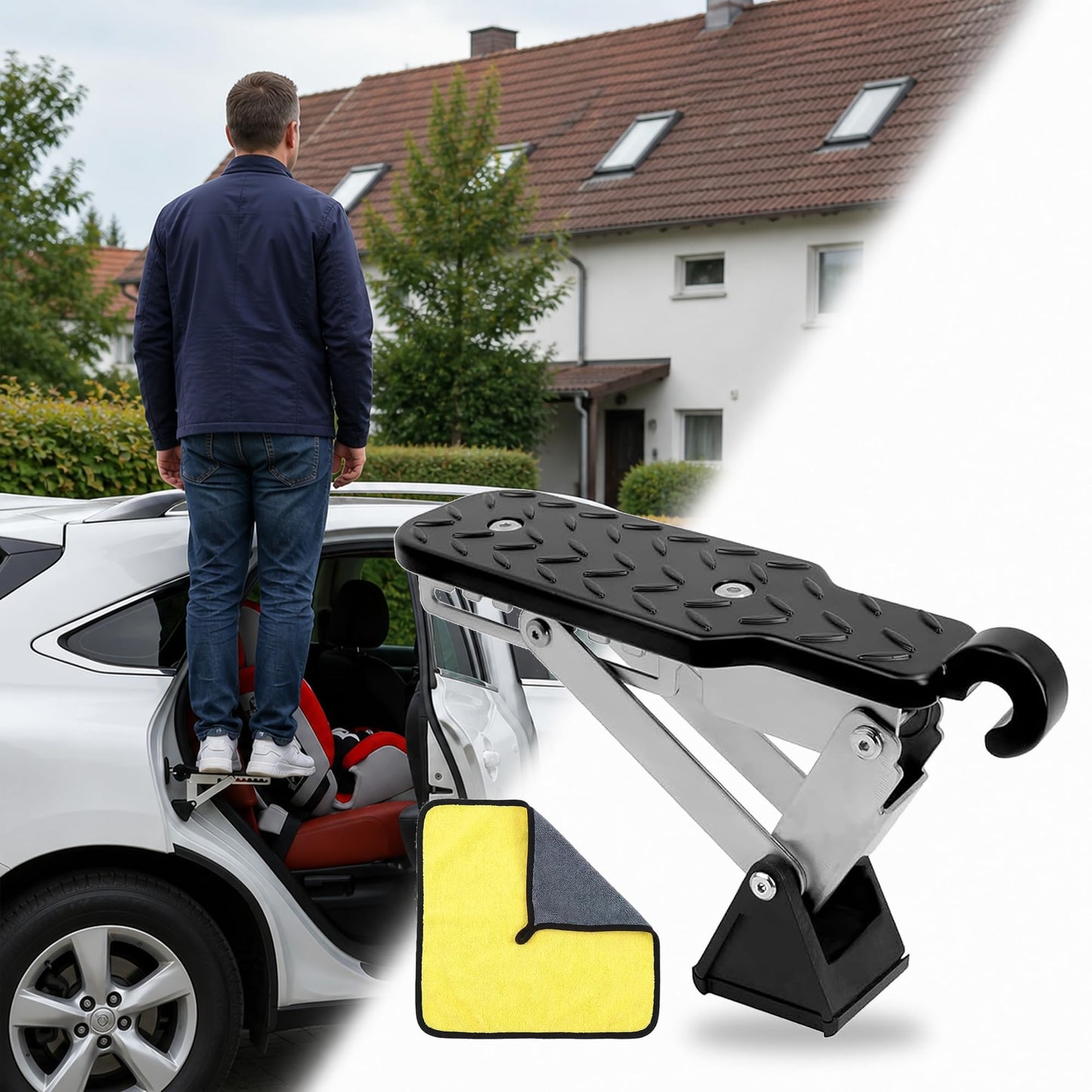 Auto kāpšļi, regulējami un salokāmi, 250 kg kravnesība
