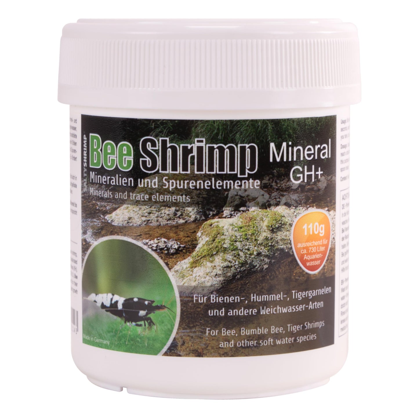 Minerālsāls garnelēm SaltyShrimp Bee Shrimp Mineral GH+ | 110g, kopējā cietība palielināšanai