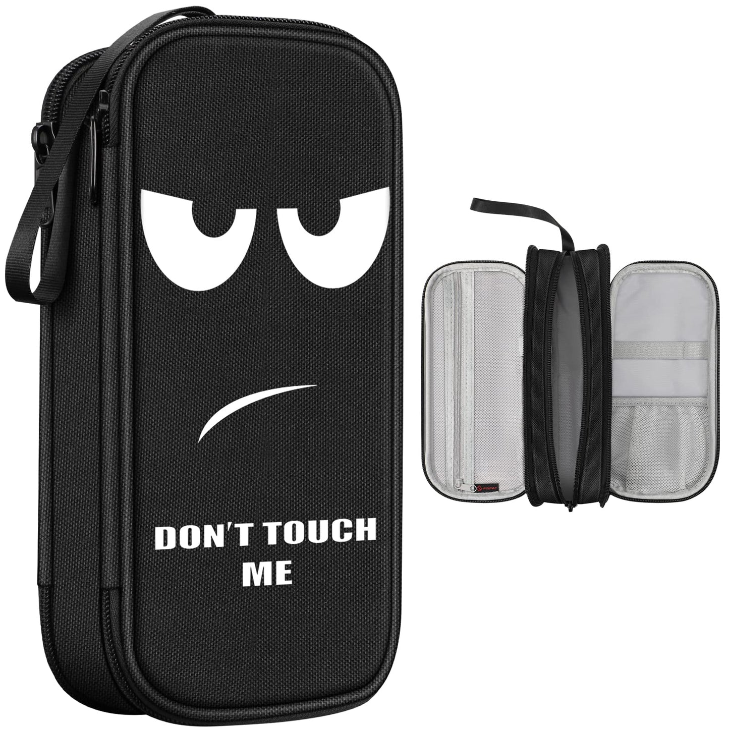 Pencil case FINPAC penālis ar 3 nodalījumiem, liela ietilpība