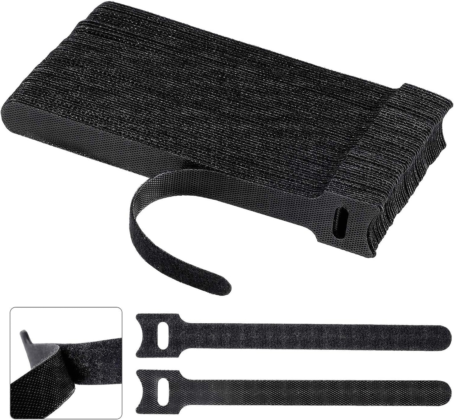 Kabeļu savilcēji ar Velcro Redreo 60 gab., atkārtoti lietojami Velcro kabeļu stiprinājumi