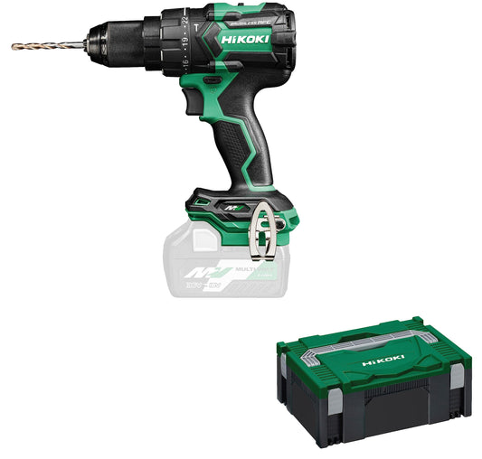 HIKOKI DV36DCW2Z akumulatora triecienurbjmašīna - 36V, 155 Nm griezes moments, bezsuku motors, ātrās fiksācijas patrona.