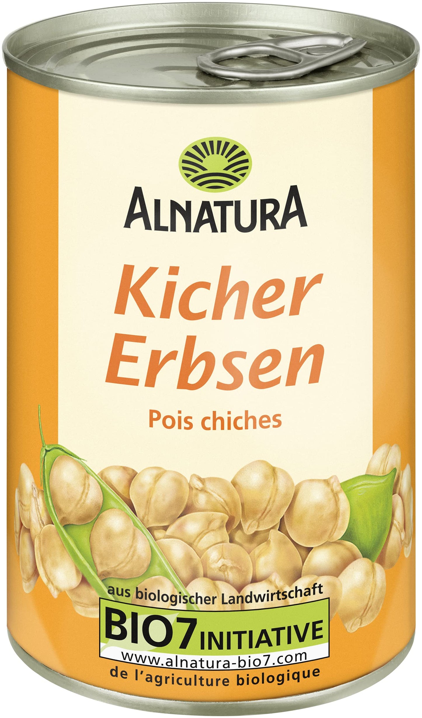 Alnatura turku zirņi, 400 g, notecinātais svars 240 g