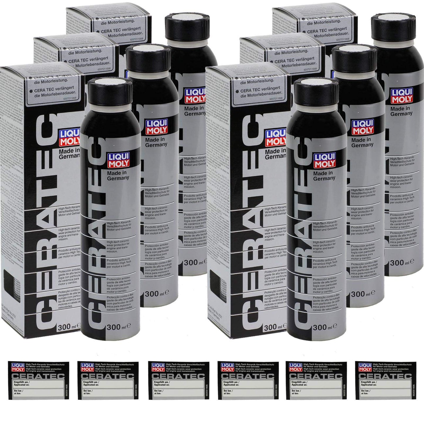 Motoreļļas piedeva LIQUI MOLY 3721 CeraTec keramikas nodiluma aizsardzība 6x 300ml