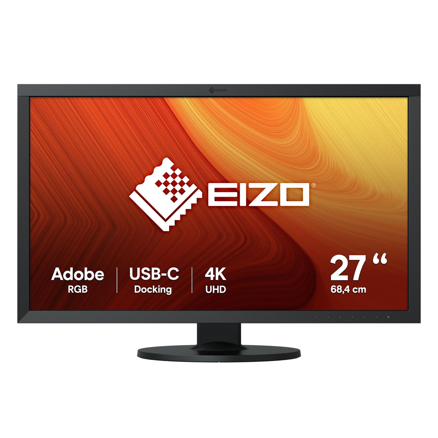 EIZO ColorEdge CS2740 - 27" 4K UHD monitor, DVI-D, HDMI, USB 3.1, DisplayPort, 10 ms response time, wide color gamut, black