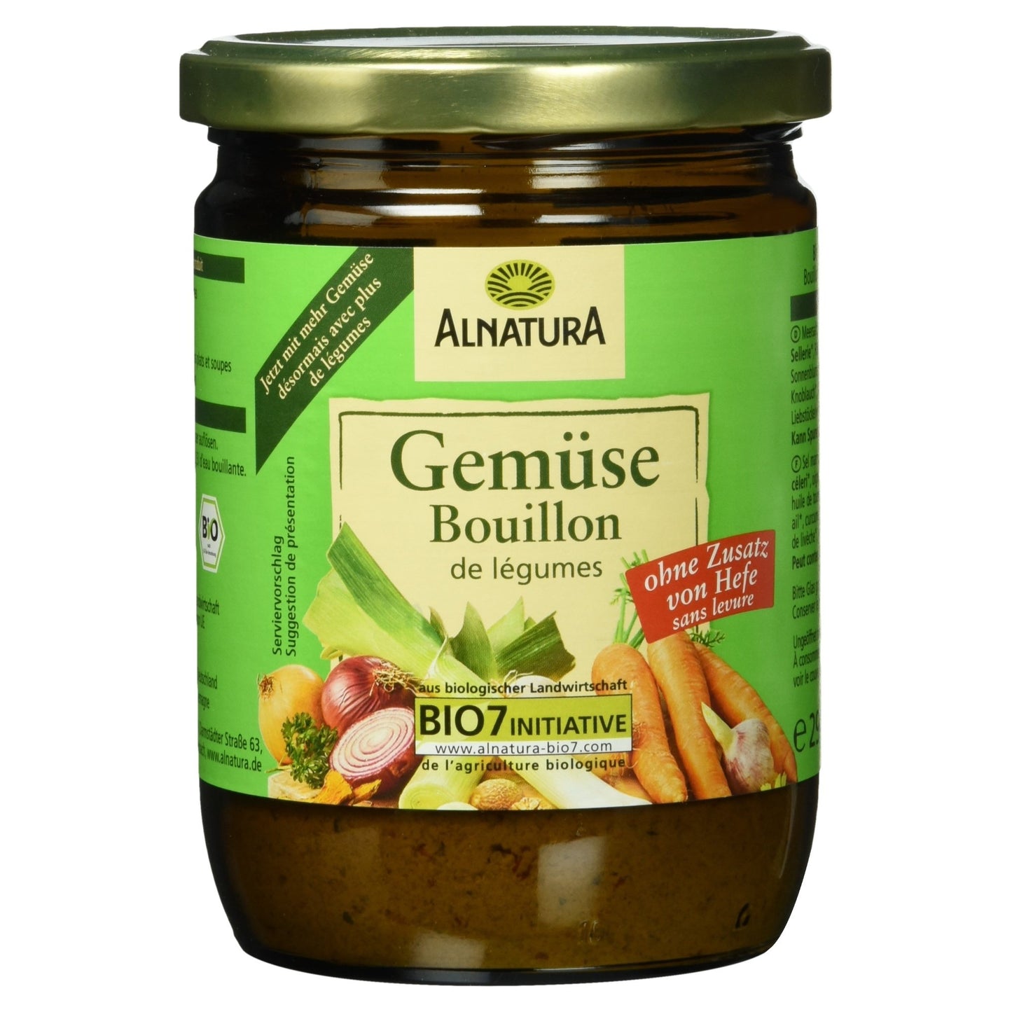 Bio dārzeņu buljons Alnatura Klare Gemüsebrühe 290 g, dzidrs buljons, vegāns, bioloģiskais