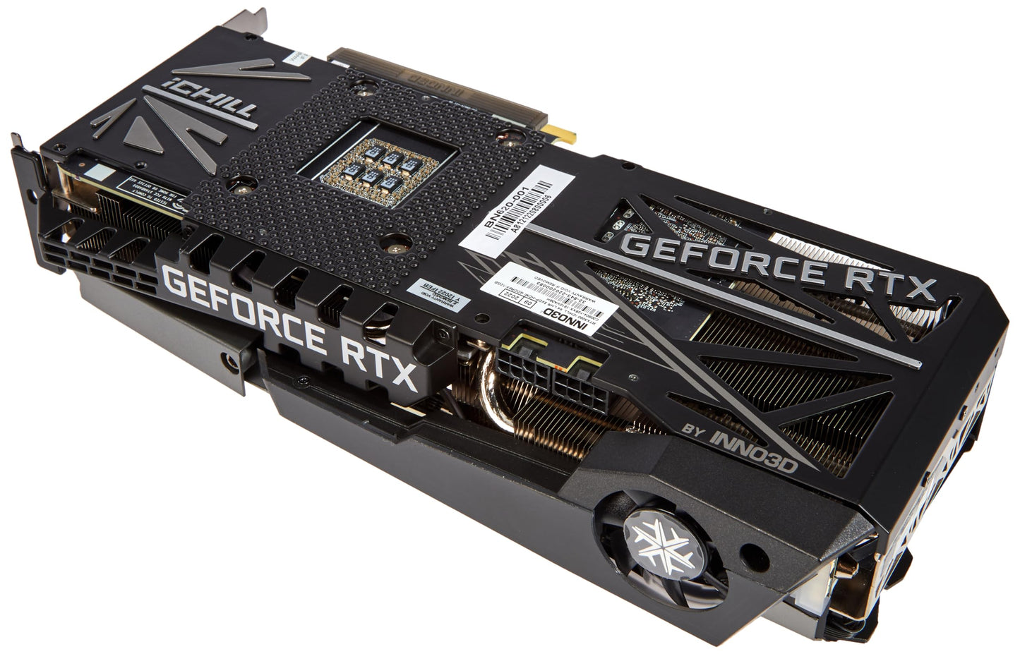 Saderīgs ar GeForce RTX 3080 12GB iChill X4 LHR - 12288 MB GDDR6X, augstas veiktspējas grafiskā karte.