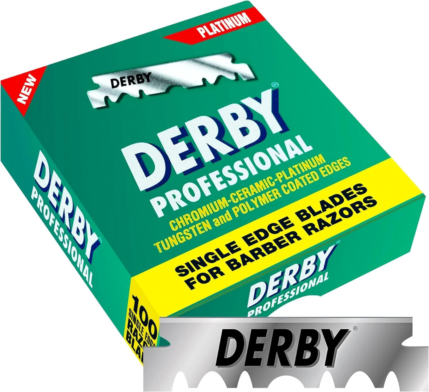 Skūšanās asmeņi Derby Professional, 100 gab. (1 iepakojums)