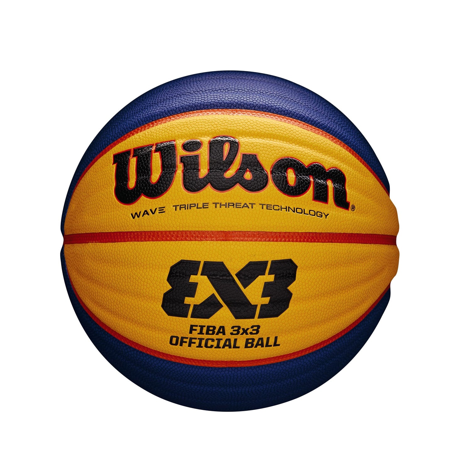 Basketbola bumba Wilson FIBA 3x3 Offizieller Spiel Basketball, 6. izmērs, 6, zila/dzeltena