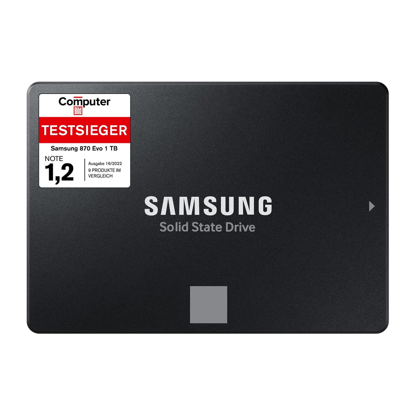 Samsung 870 EVO SSD - 1TB, 560MB/s read, 530MB/s write, internal SATA III drive for fast data transfer, MZ-77E1T0B/EU