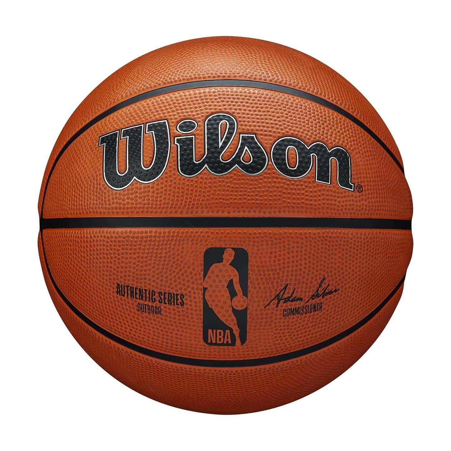 Basketbola bumba Wilson NBA Authentic Series, Outdoor, Tackskin gumija, 7. izmērs, brūna