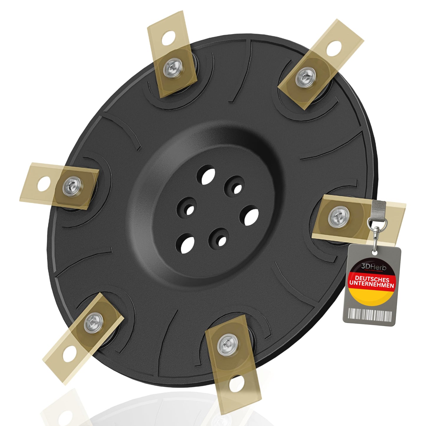 Naža disks, saderīgs ar Worx Landroid, 6 asmeņu nažu disks M500 M700 WR167E WR141E Vision M600 Vision Cloud 2WD 18cm pļaušanas platums, pļaušanas disks, pārbaudīta kvalitāte, bez asmeņiem