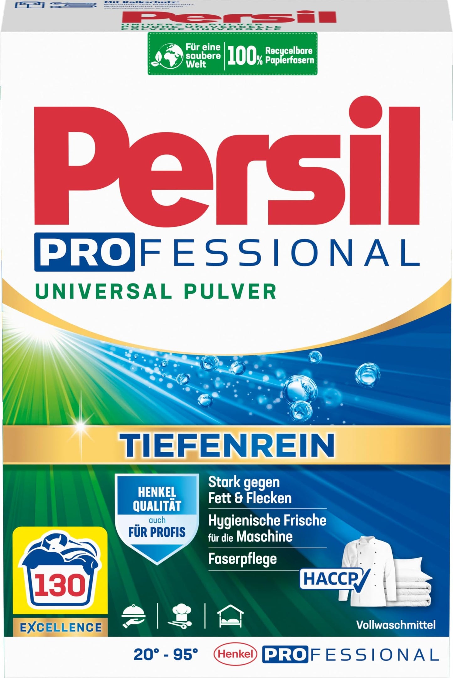 PERSIL Professional pulveris universāls, 130 mazgāšanas reizes, 7,8kg