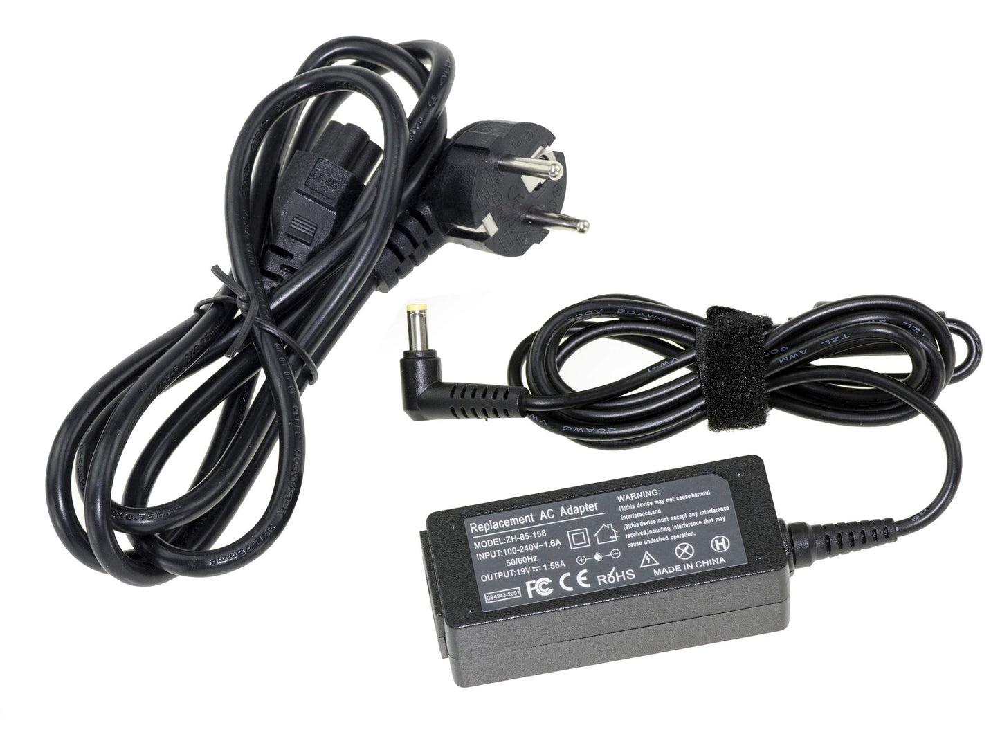 KALEA-INFORMATIQUE 19V 1.58A laptop power adapter - compatible with ACER Aspire, 1.7x5.5mm connector.