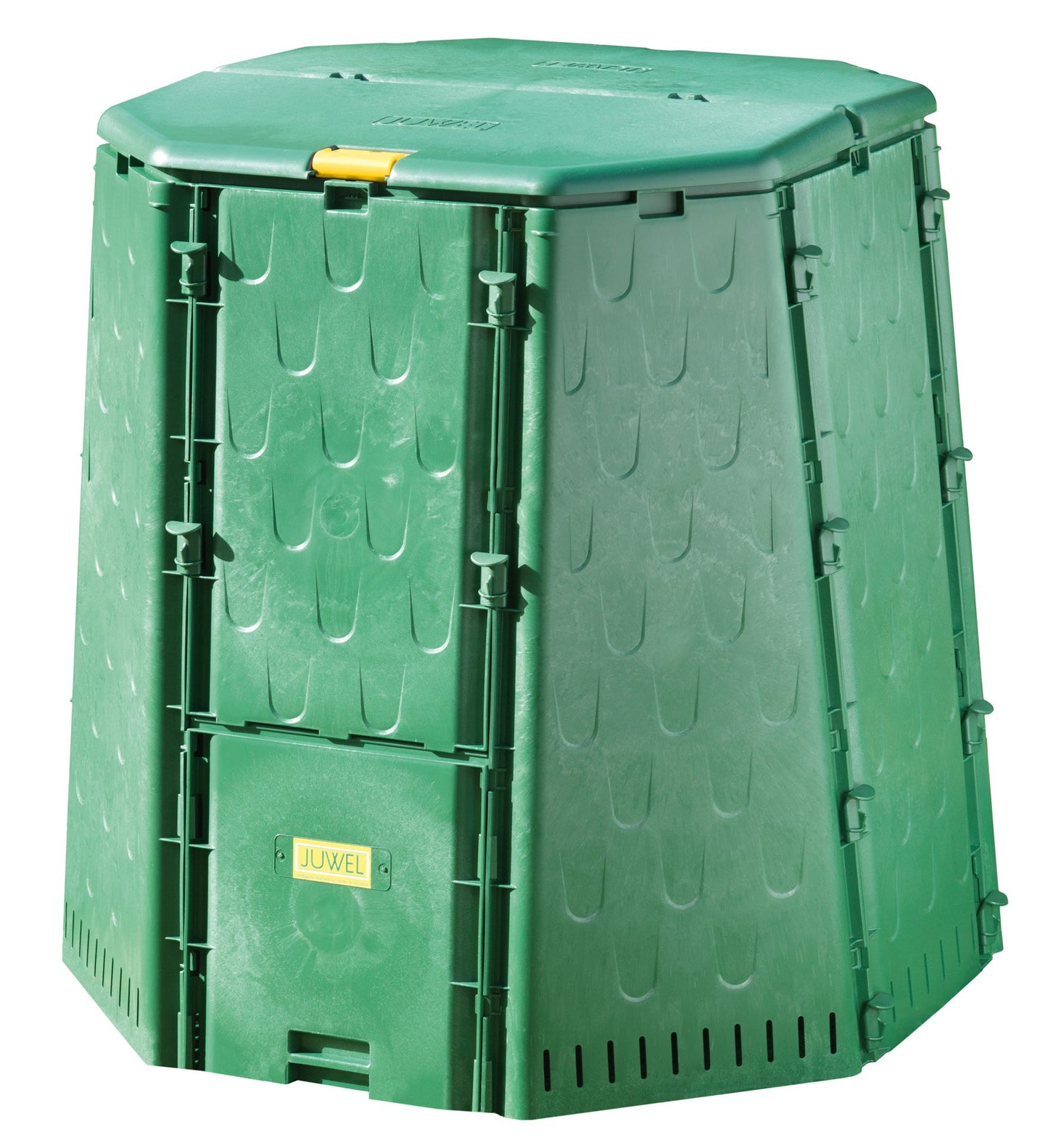 Juwel termokompostētājs AEROQUICK 890 XXL, 900 l, dārza un virtuves atkritumiem, UV stabils pārstrādāts plastmasa, ar 2 iztukšošanas vākiem, vāks ar aizsardzību pret vēju
