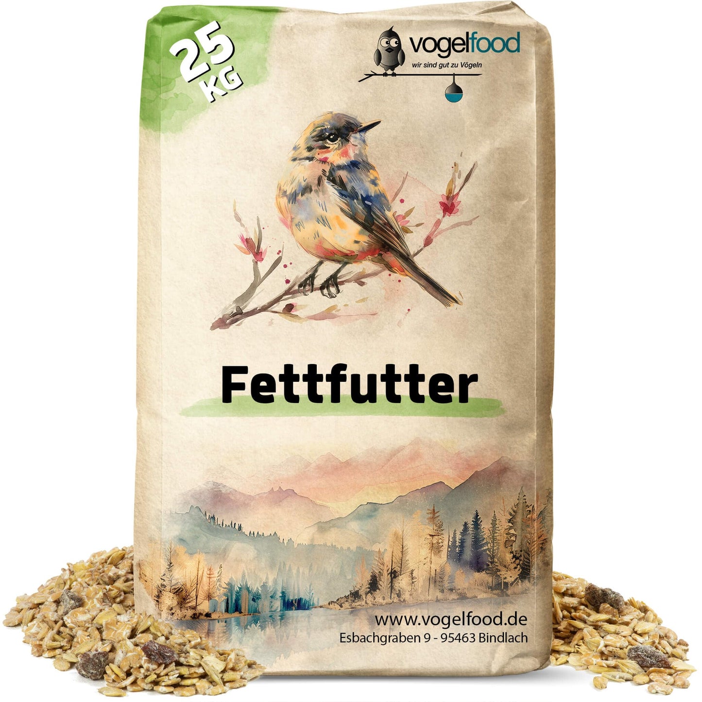 Tauku barība savvaļas putniem 25 kg Samore müsli putnu barība