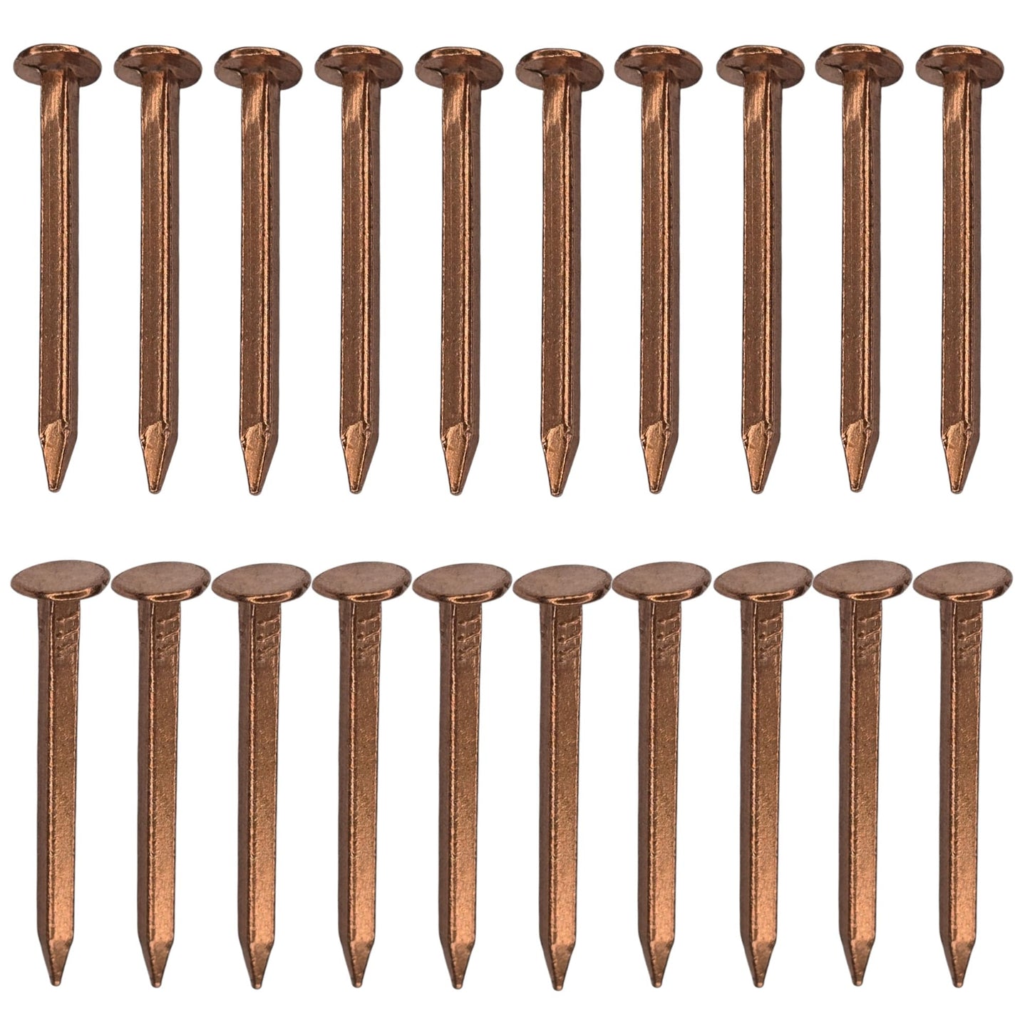Kvadrātveida vara naglas cyclingcolors 20x, 2x20mm, nautikas koka montāžai, mēbelēm, renovācijai, bilžu rāmjiem un rokdarbiem