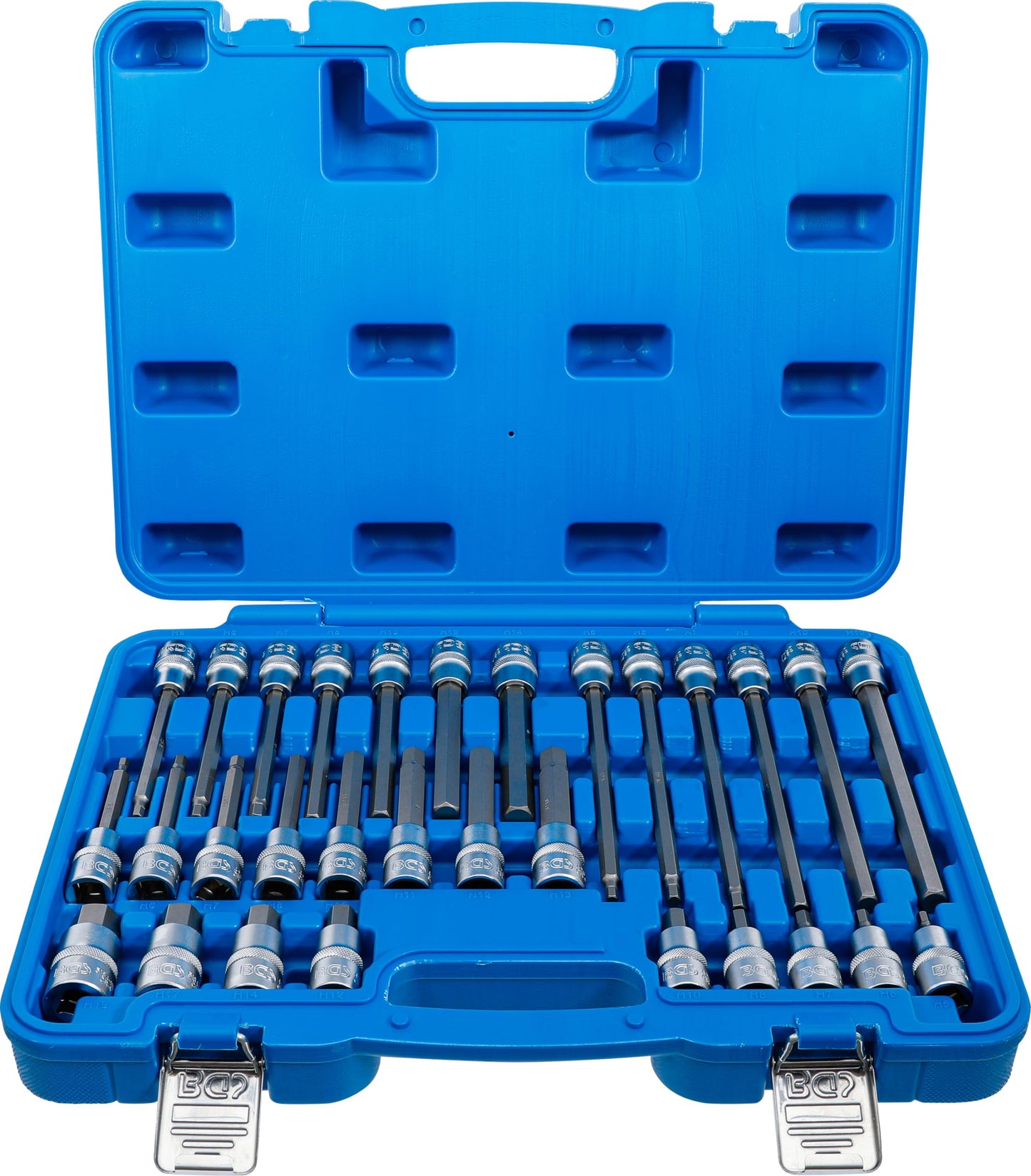 Bitu uzgaļu komplekts BGS 5181, seškantes piedziņa 5-19 mm, 30 daļas