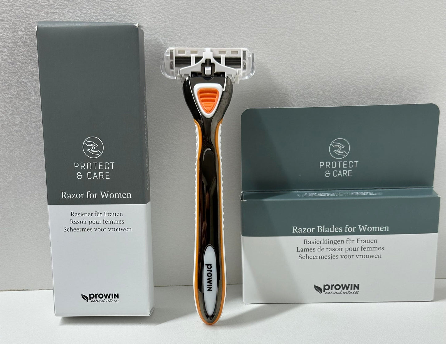 proWIN mitrais skuveklis sievietēm Razor + 3 skuvekļa asmeņi
