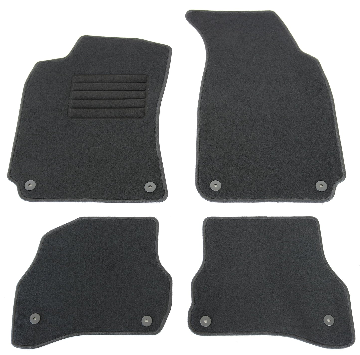 Volkswagen 2K806150282V gumijas paklāji priekšā vissezonas paklāji 2X gumijas paklāji, melni, ar Caddy uzrakstu