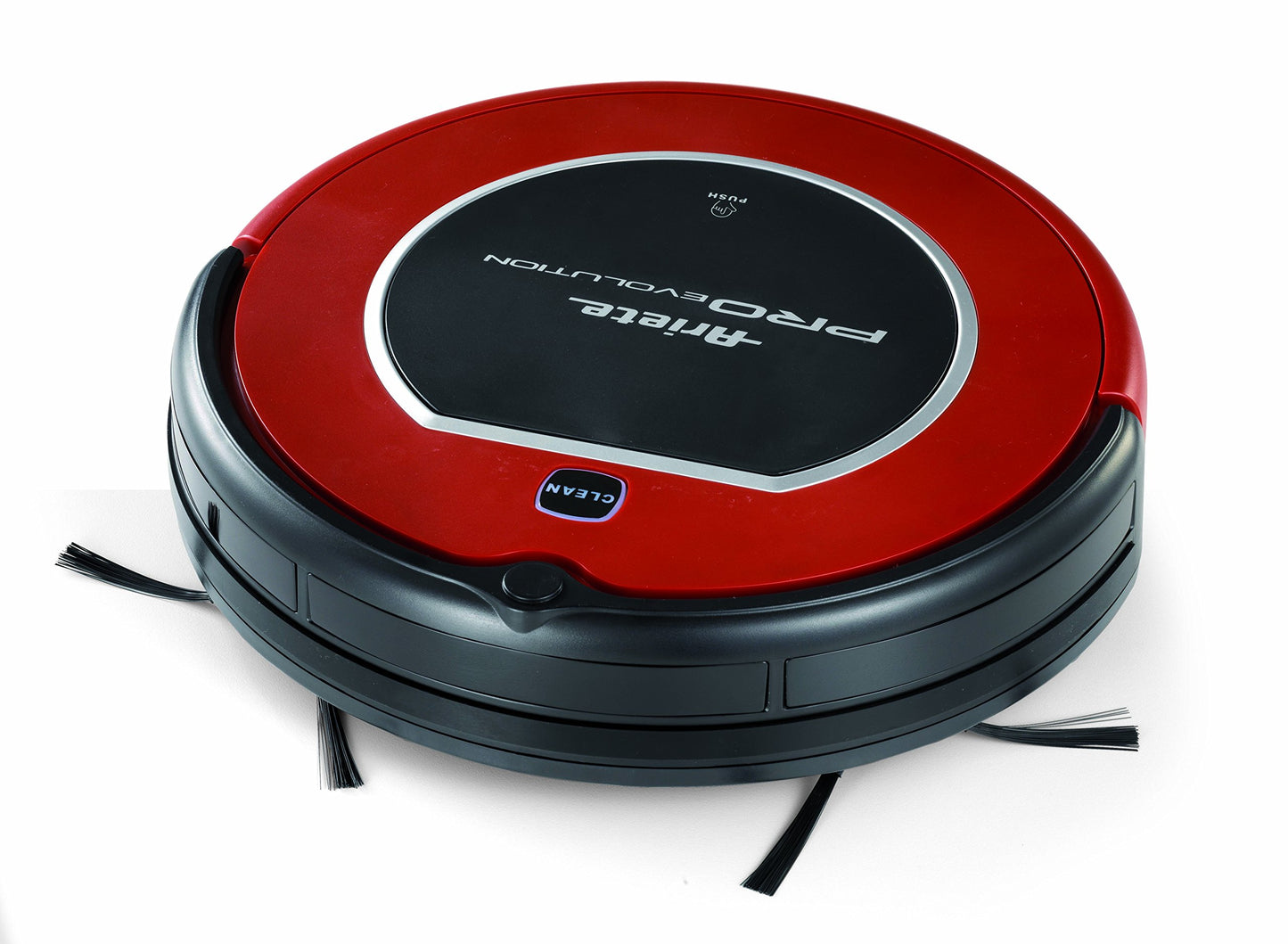 Ariete Pro Evolution 2713 robotu putekļsūcējs - metāla korpuss, sarkans, automātiska putekļu uzsūkšana, kompakts dizains