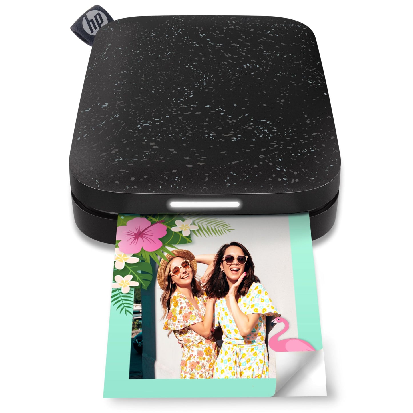 Foto printeris HP Sprocket, 2 x 3 collas (5,1 x 7,5 cm) Zink fotopapīrs ar līmējošu aizmuguri, pārnēsājams, bezvadu, Bluetooth, melns