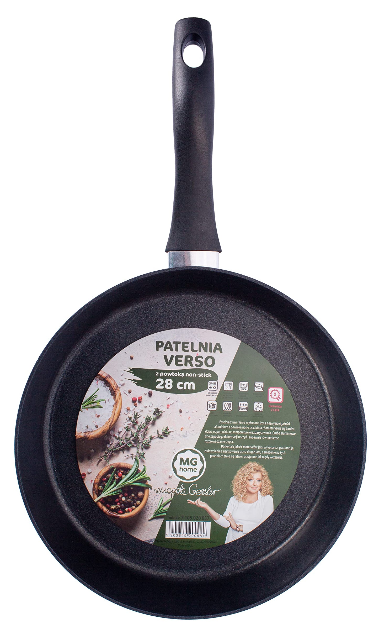 MG Home 7105020037 cepšanas panna - nerūsējošais tērauds, izturīga, viegli tīrāma, ideāla cepšanai un gatavošanai.