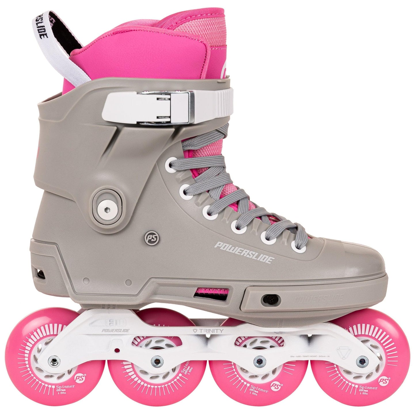 Inline skates Powerslide Next SL Pink 80 sievietēm, urban un fitness