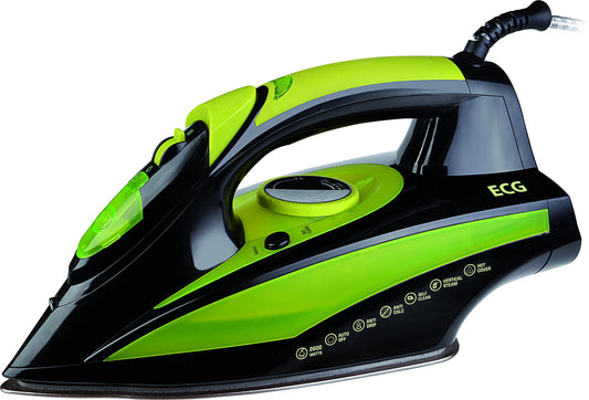 ECG NZ 280 - 2600 W anodized ironing plate, adjustable steam power, vertical steam, 330 ml water tank capacity.