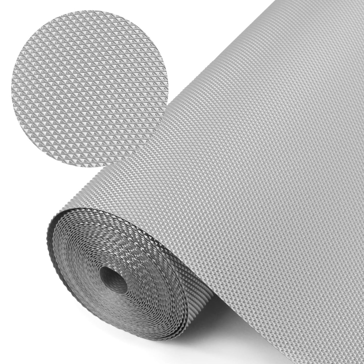 Atvilktņu paklājiņš 50cm x 600cm, EVA ūdensizturīgs pretslīdes pārklājums virtuves skapīšiem, plauktiem, skapjiem un ledusskapim, nelīpošs, caurspīdīgs