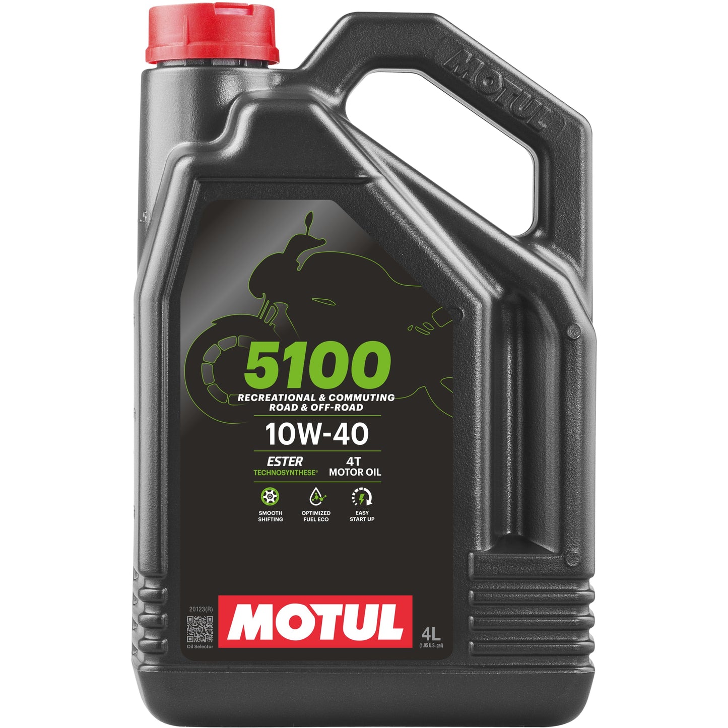 Motociklu 4-taktu motoreļļa Motul 5100 4T 10W-40, 4 L