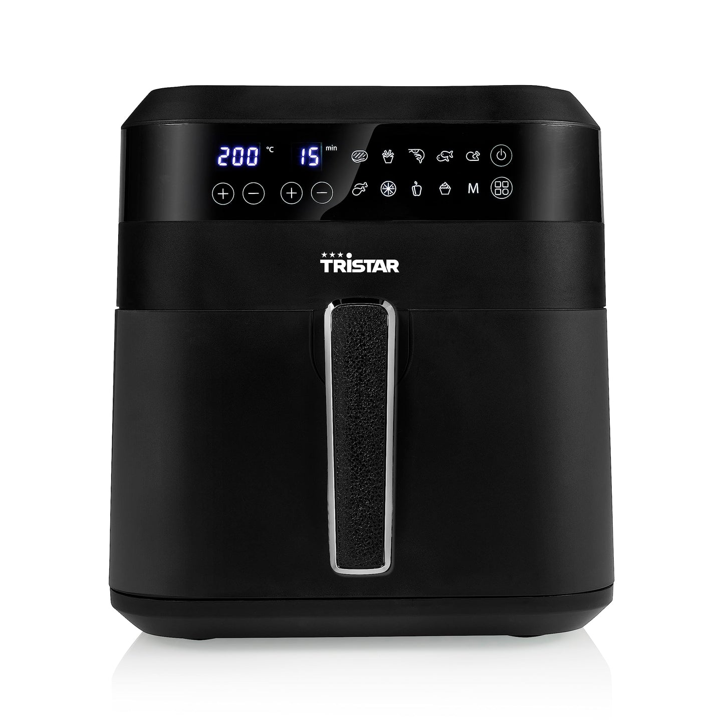 Tristar FR-6999 Digitālā karstā gaisa fritēšanas ierīce XXL – 6 L, 62,2% enerģijas ietaupījums, 10 programmas, melna.