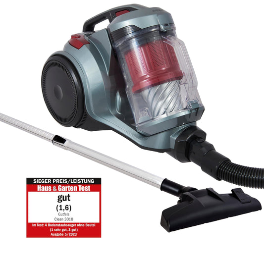 GUTFELS Multi Ciklona putekļsūcējs CLEAN 3010 - bezmaisīgs, parketa un turbo uzgaļi, 3L tvertne, bezpakāpju regulēšana