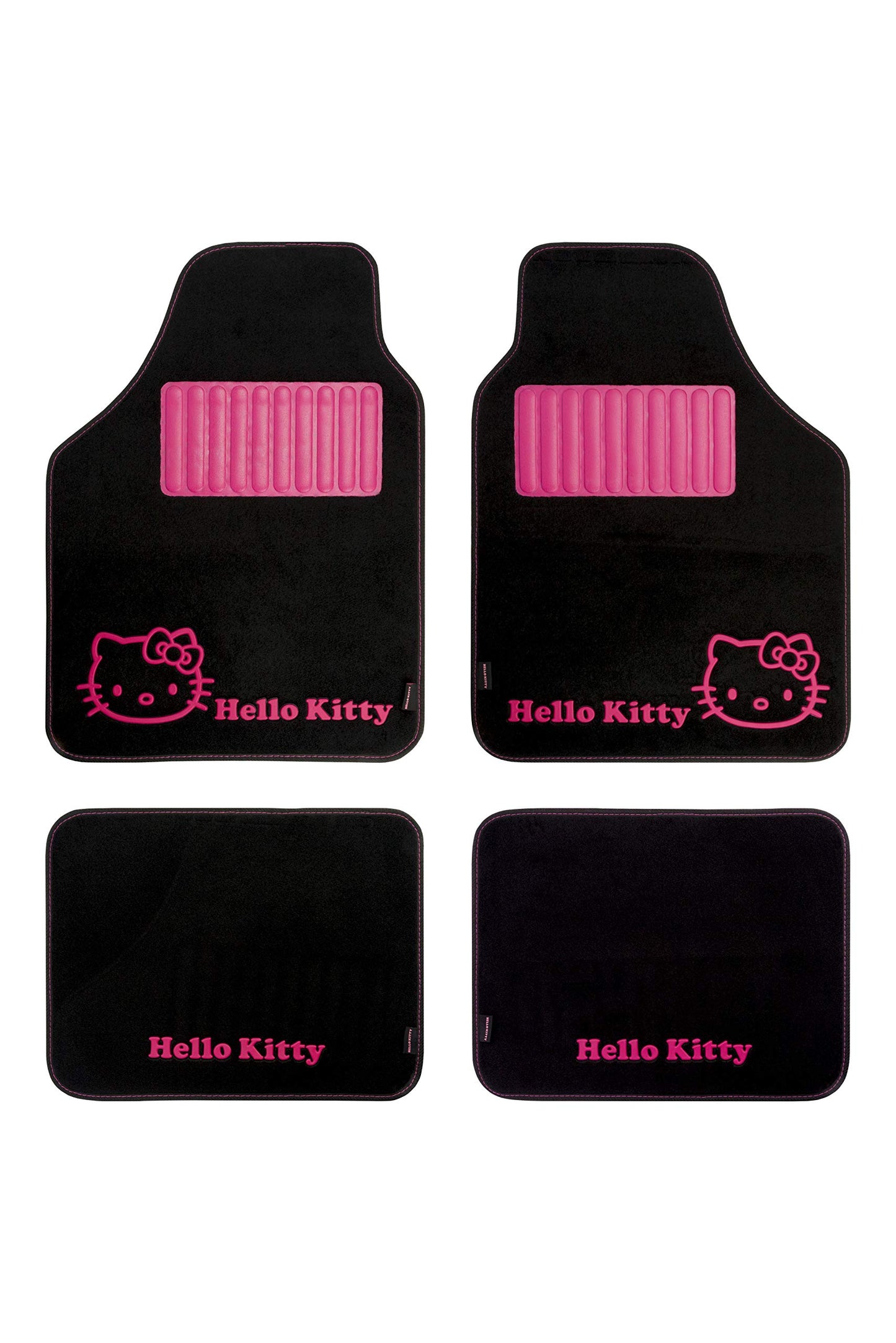 HELLO KITTY KIT3013 paklāji melnā krāsā, 4 gabali, melns