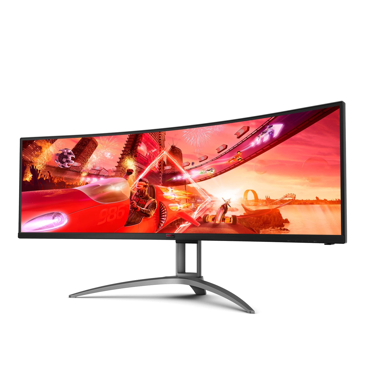 AOC Agon 493UCX2 - 49" DQHD curved gaming monitor, 165Hz, 1ms, HDR400, FreeSync Premium Pro, USB-C, black/red