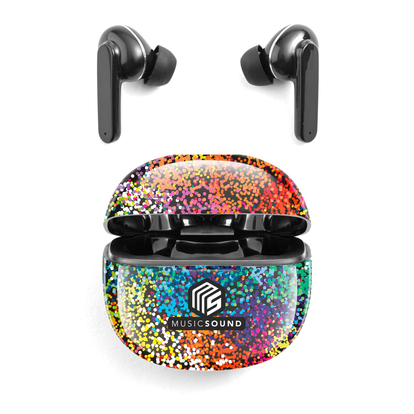 ADSE Music Sound - Bezvadu in-ear Bluetooth austiņas, 25h atskaņošanas laiks, pieejamas dažādās krāsās un rakstos.