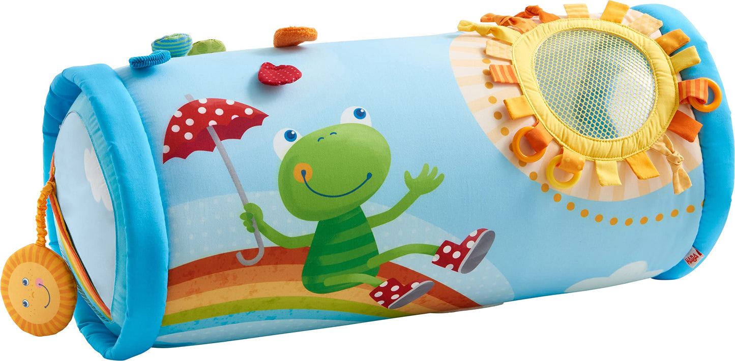 Rāpošanas veltnis HABA Rainbow World, attīstoša rotaļlieta mazuļiem