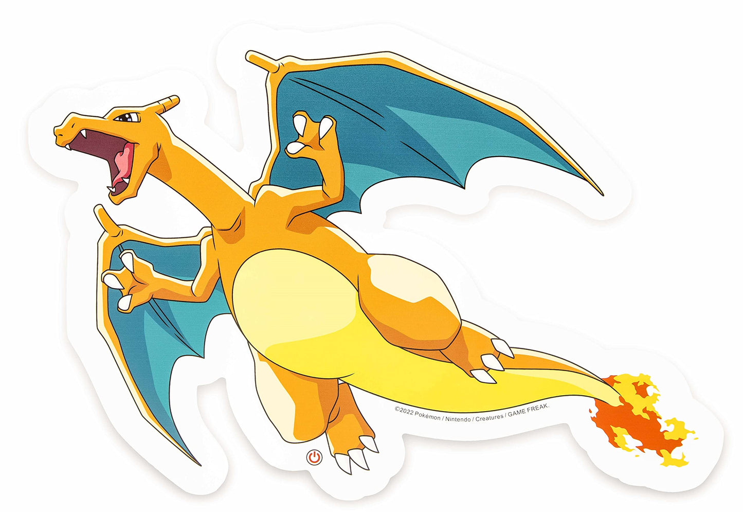 Teknofun POKÉMON DRACOFEU - 28 cm neon-style plush toy with vibrant colors and detailed design.