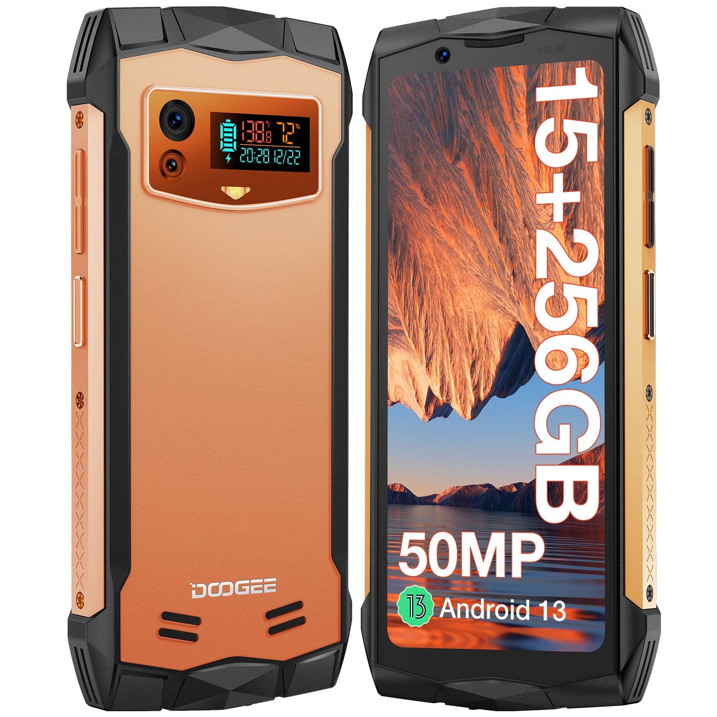 DOOGEE S58 Pro - 5.71" display, 4G, 6GB RAM, 64GB storage, triple 16MP camera, 5180mAh battery, rugged, waterproof, NFC, face recognition.