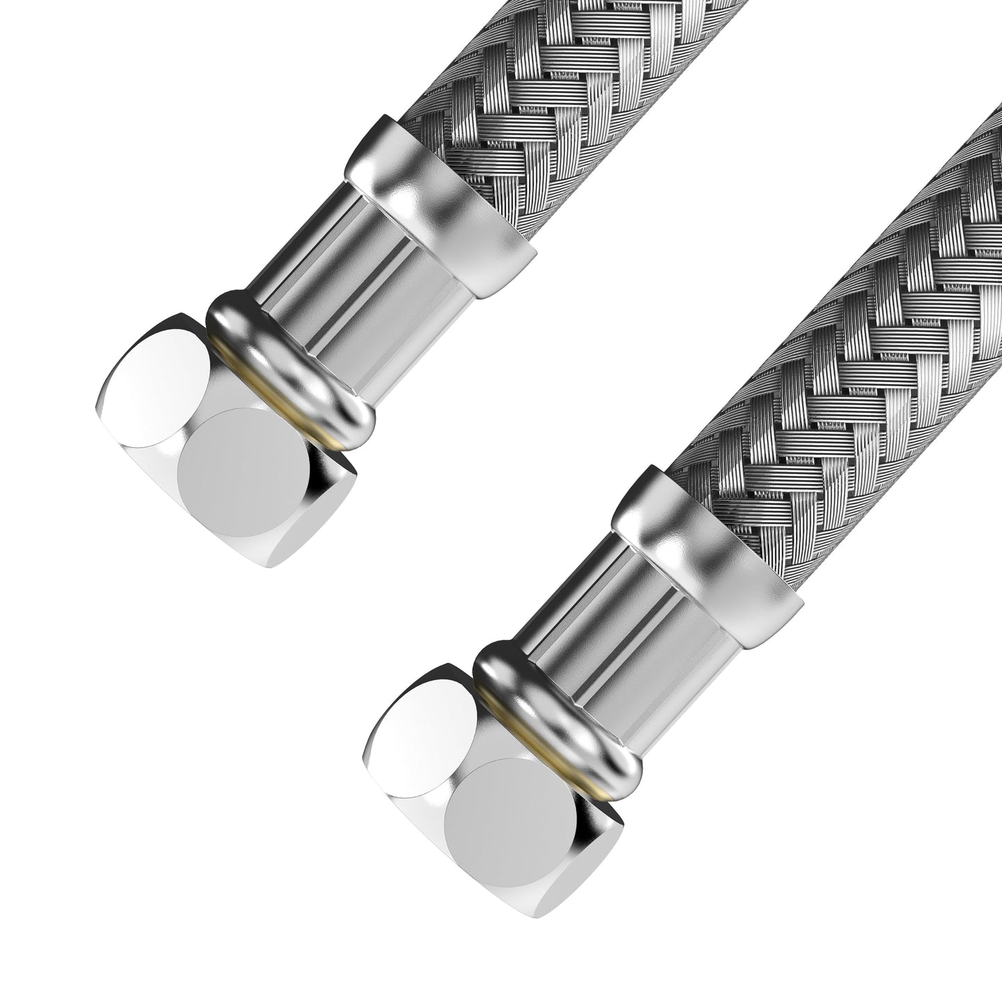 VARIOSAN elastīgā šļūtene 17505, 3/8" ÜWM x 3/8" ÜWM, 300 mm, nerūsējošā tērauda apvalks, DVGW sertificēta, dzeramajam ūdenim, elastīga armētā šļūtene