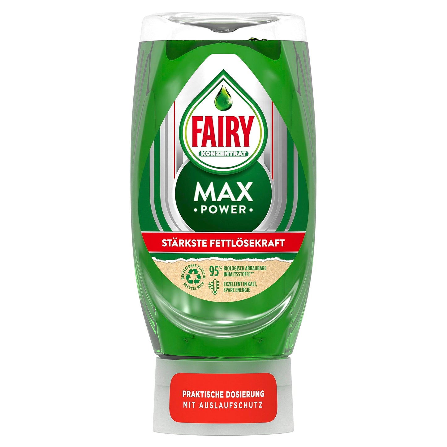 Trauku mazgāšanas līdzeklis Fairy Max Power, vieglai un ātrai tīrīšanai, 370 ml