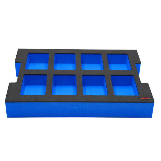 APTEX putu ieliktnis - piemērots 8x Bosch GBA 18V akumulatoriem, L-Boxx 102 G4, 136 G4, LB4, nodrošina drošu uzglabāšanu.